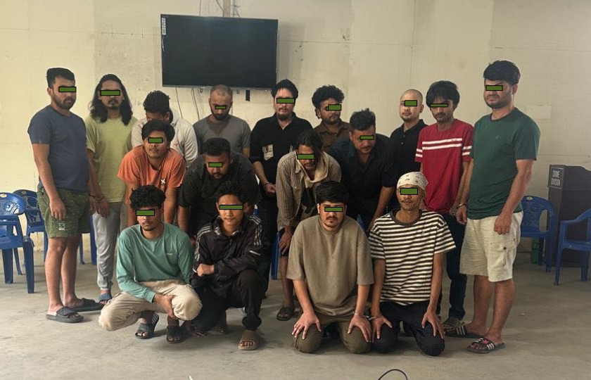 अनलाइन बेटिङ गिरोहमा संलग्न १७ जना पक्राउ, गिरोहमा थिए ५ भारतीय नागरिक