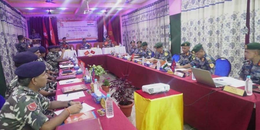 सशस्त्र प्रहरीको आयोजनामा नेपाल-भारतका सुरक्षा अधिकारीबीच सीमा समन्वयात्मक बैठक