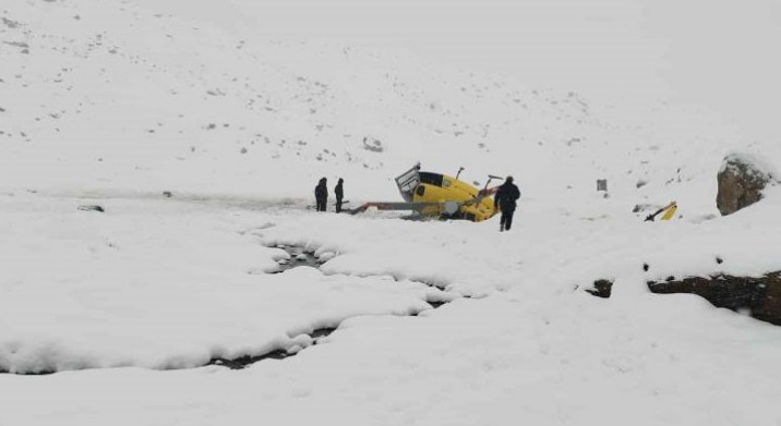 पर्यटकको उद्धार गर्न गएको हेलिकप्टर सोलुखुम्बुमा दुर्घटना