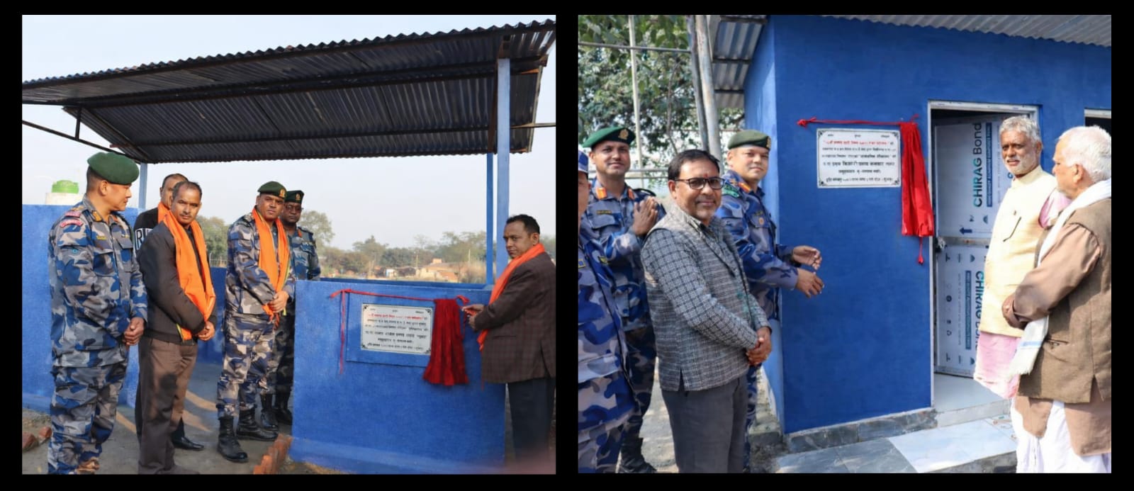 सीमावर्ती नागरिकका लागि सशस्त्र प्रहरीको उपहार: बारामा शौचालय र प्रतिक्षालय निर्माण