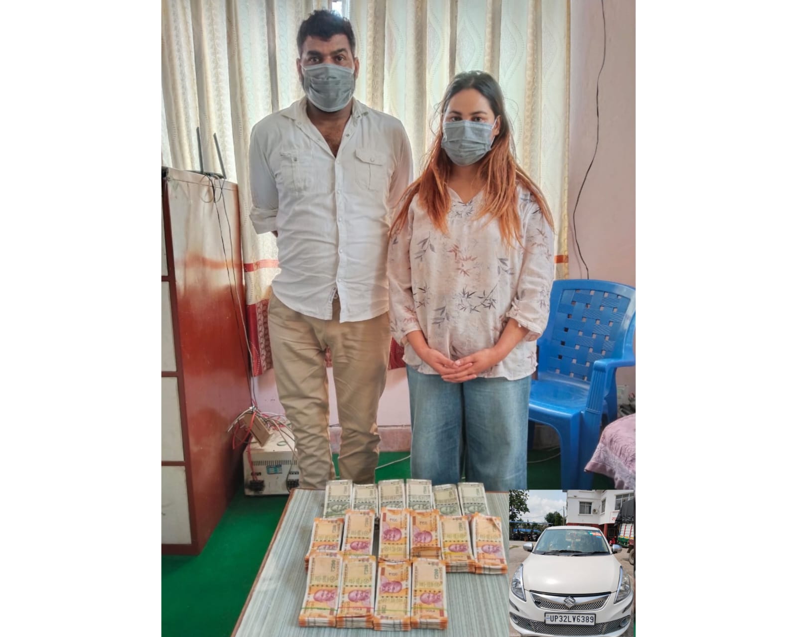 नेपालगन्जको जयसपुरबाट ५ लाख नगद भारतीय रुपैयाँ र कारसहित दुई जना पक्राउ