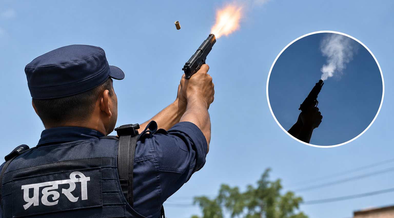 पर्सामा प्रहरीले चलायो गोली