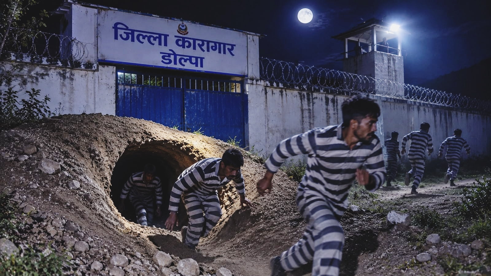 सुरुङ खनेर डोल्पा कारागारबाट भागेका ८ कैदीको नाम खुल्यो, यस्तो छ मुद्दाको विवरण