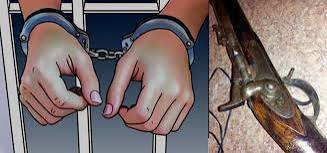 बन्दुकसहित ६० वर्षीय धनमान प्रहरीको नियन्त्रणमा