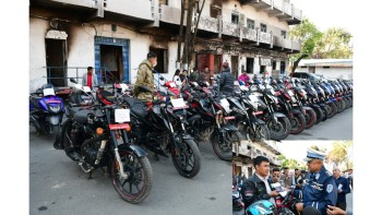 मोटरसाइकल चोरीविरुद्ध ट्राफिक प्रहरी अभियान तीव्र, परिणाम उत्साहजनक