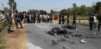 दुईवटा मोटरसाइकल ठोक्किएर आगलागी हुँदा एसईई दिएर फर्किदै गरेका ३ विद्यार्थीको मृत्यु