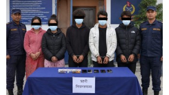 ड्युटीमा खटिएका महिला प्रहरीमाथि अभद्र व्यवहार गर्ने पाँच जना पक्राउ
