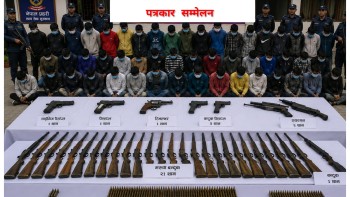हातहतियार सम्बन्धी मुद्दाका ४० जना पक्राउ, २९ थान हतियार बरामद