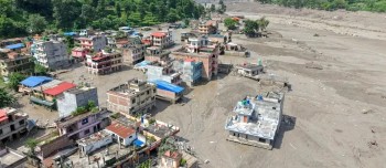 रसुवा बाढी: ८ बैंकका २६ कर्मचारी सम्पर्कविहीन