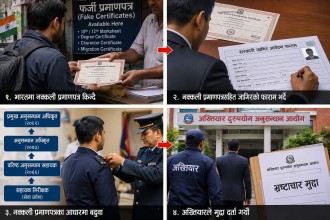 नक्कली सर्टिफिकेट काण्ड: अनुसन्धान विभागका प्रमुख अनुसन्धान अधिकृत केसीविरुद्ध मुद्दा