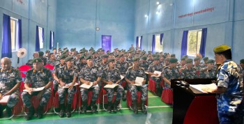 संगठनमा गलत काम गर्ने कसैलाई छुट छैन, राष्ट्रका सिपाही जनताको दुःखका साथी बन्नुपर्छ: आईजीपी पौडेल