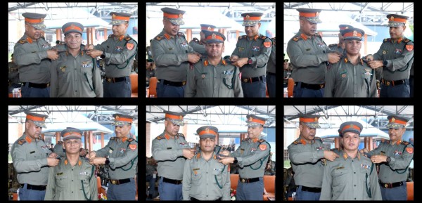 आईजीपी अर्यालद्वारा ६ एसएसपीसहित दर्जनौं सशस्त्र प्रहरी अधिकृतलाई दर्ज्यानी चिन्ह प्रदान