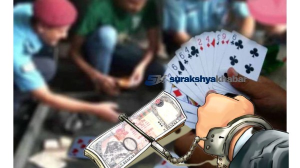खजुराको जुवाखालबाट ५ जुवाडे पक्राउ, ७ जना फरार