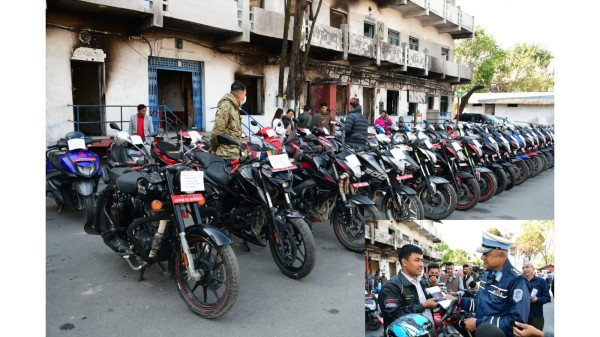 मोटरसाइकल चोरीविरुद्ध ट्राफिक प्रहरी अभियान तीव्र, परिणाम उत्साहजनक