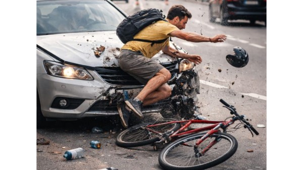 भारतीय कारको ठक्करबाट ६५ वर्षीय साइकलयात्रीको मृत्यु