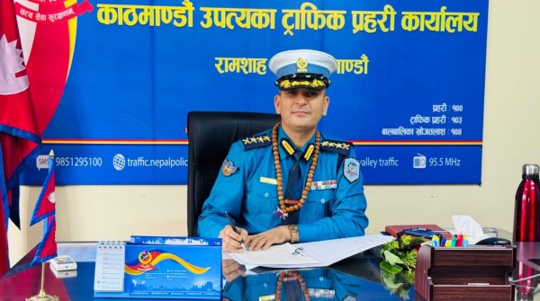 एसएसपी काफ्लेले सम्हाले उपत्यका ट्राफिक प्रहरीको कमाण्ड