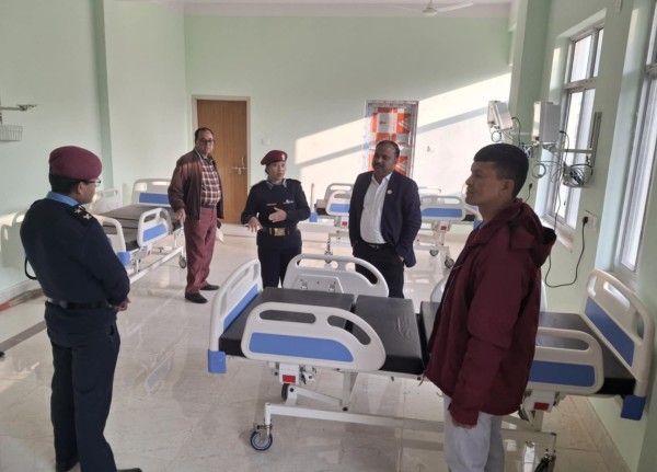 आन्तरिक मामिलामन्त्रीले गरे लुम्बिनी प्रदेश प्रहरी अस्पतालको 'अपरेशन थिएटर' निरीक्षण