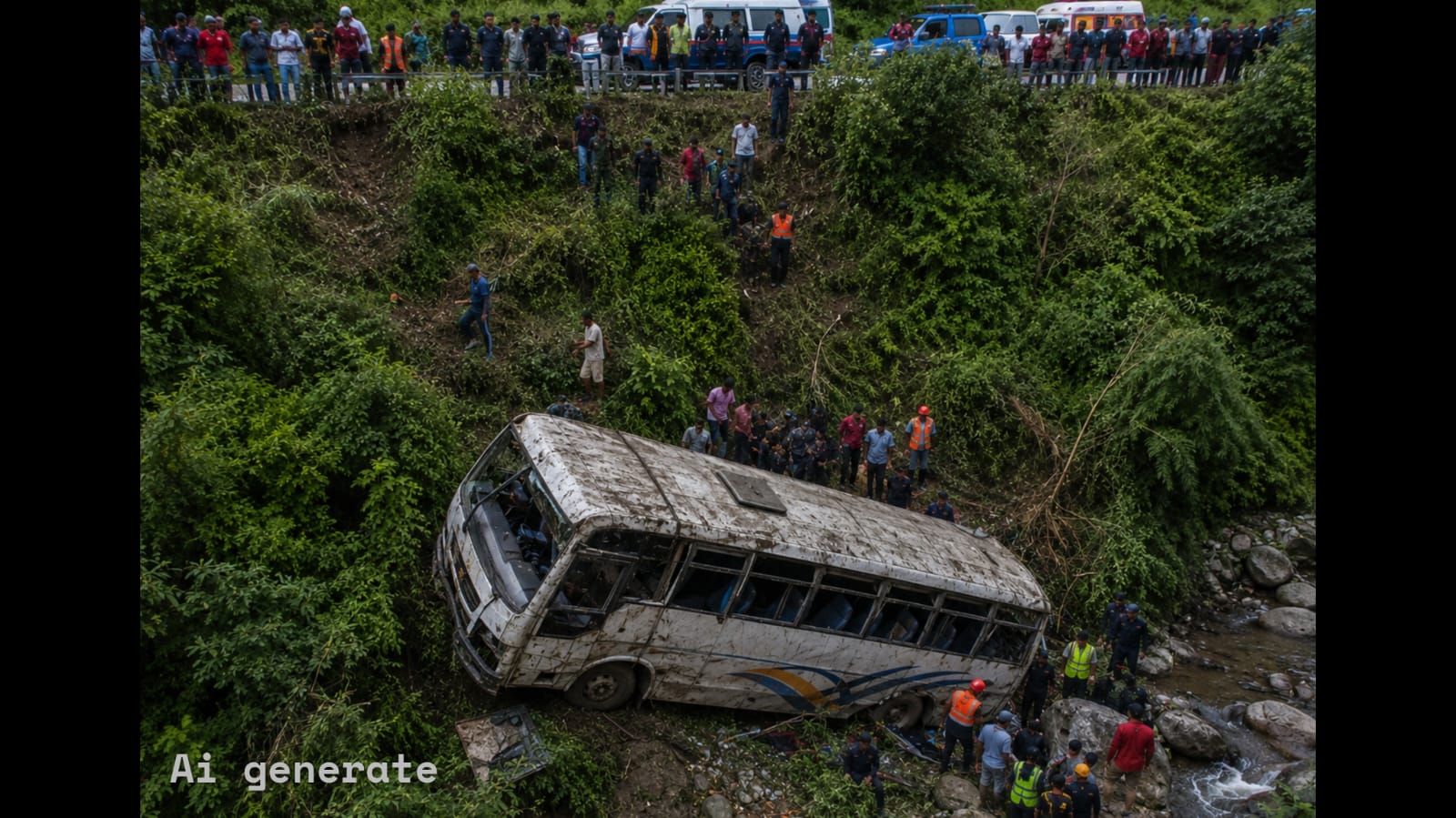 काभ्रेपलाञ्चोकमा बस दुर्घटना, ७ जनाको मृत्यु