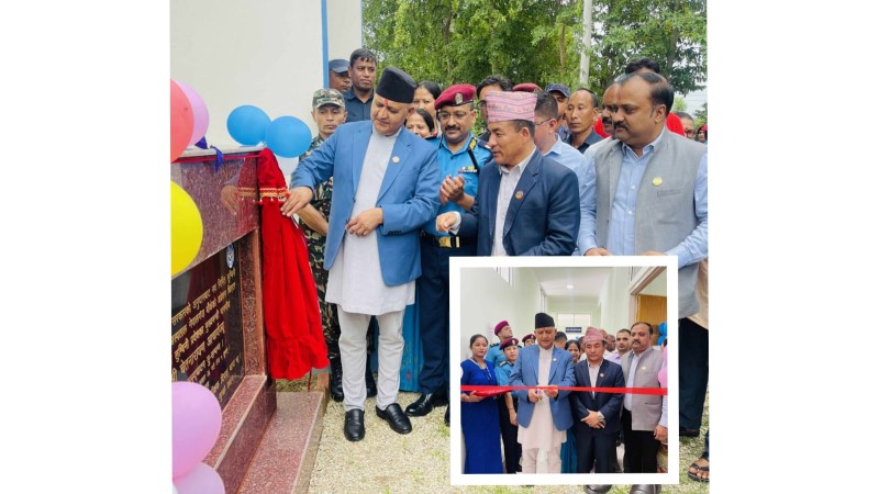 लुम्बिनी प्रदेश प्रहरी अस्पतालमा नवनिर्मित 'अपरेशन थिएटर' भवनको उद्घाटन