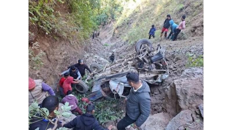पाल्पामा जिप दुर्घटना,३ जनाको मृत्यु,८ जना घाइते