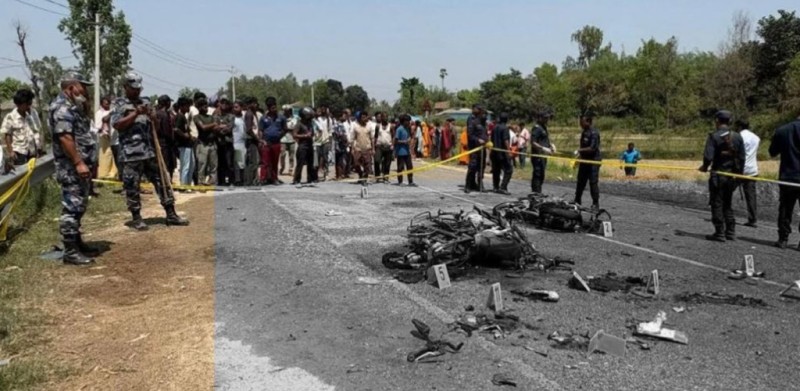 दुईवटा मोटरसाइकल ठोक्किएर आगलागी हुँदा एसईई दिएर फर्किदै गरेका ३ विद्यार्थीको मृत्यु