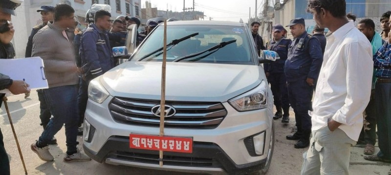 रास्वपा उम्मेदवारको स्टिकर टाँसिएको जिपको ठक्करबाट ४ वर्षीया बालिकाको मृत्यु,चालक फरार