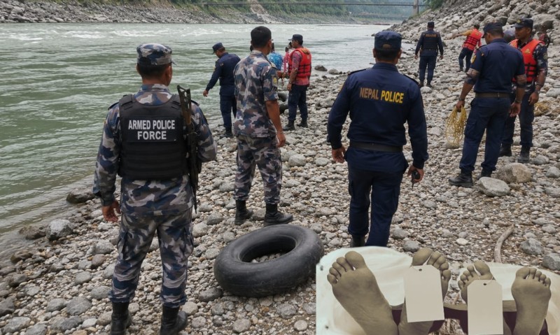 महाकालीमा बेपत्ता मामाभान्जा मृत फेला, एक सशस्त्र प्रहरीका जवान