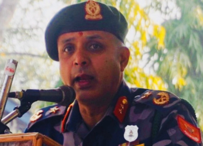 बाँकेमा निर्वाचन सुरक्षा सुदृढ गर्न सशस्त्र प्रहरीका एआईजी दाहालको निर्देशन