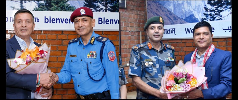 संयुक्त राष्ट्रसंघीय प्रहरी समिटबाट फर्किए आईजीपी कार्की र एपीएफ प्रमुख पौडेल