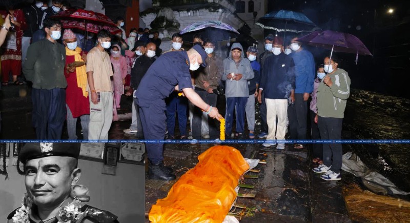भोटेकोशी बाढीले खोस्यो कर्तव्यनिष्ठ प्रहरी: खड्कालाई श्रद्धाञ्जलीपछि अन्तिम बिदाइ (फोटोफिचर)