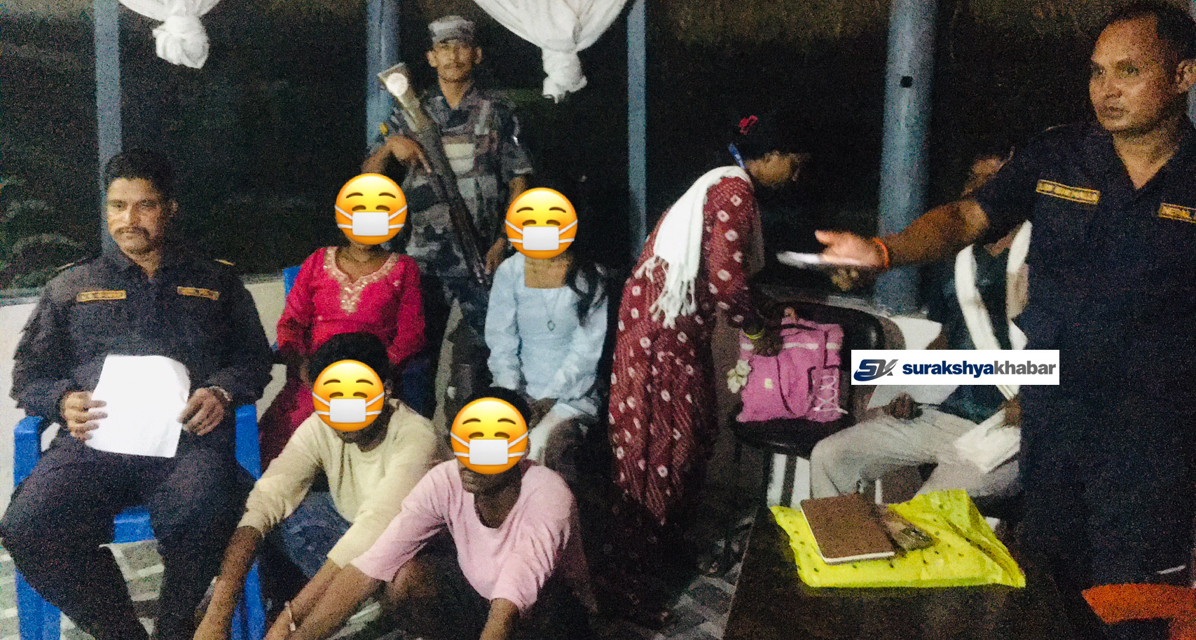 कामको प्रलोभनमा भारत लैजान लागिएका दुई किशोरीको नरैनापुरबाट सशस्त्र प्रहरीद्वारा उद्धार, दुई जना पक्राउ 